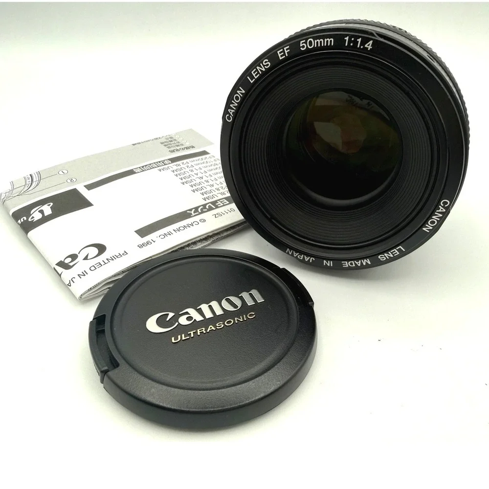 Canon EF 50mm f/1.4 USM Prime Lens for Canon DSLR Cameras Made in Japan